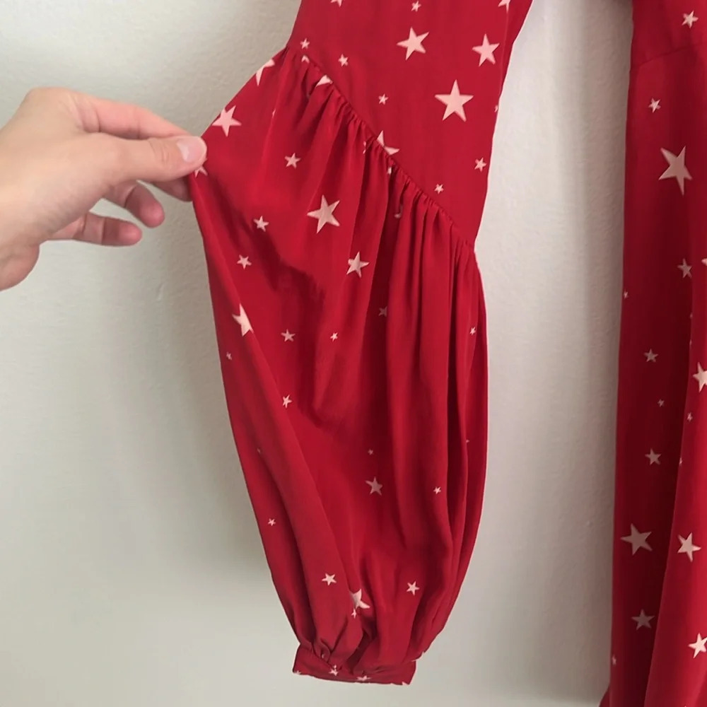 NWT STONED IMMACULATE X Stellaire Duval Star Dress 100% silk - Picture 7 of 9